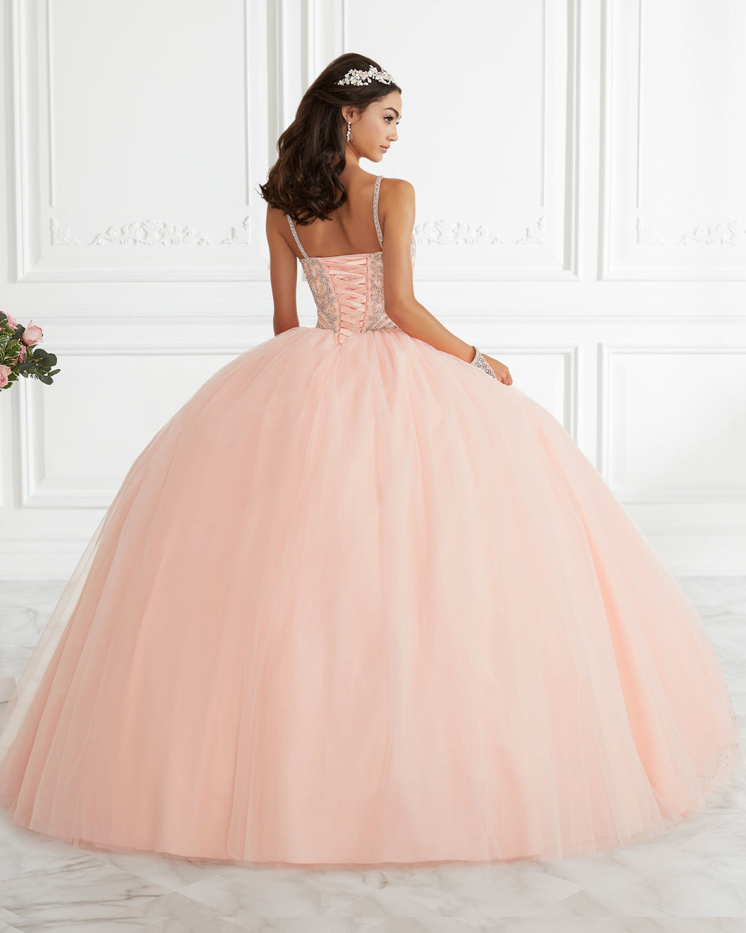 Beaded Split Front Quinceanera Dress by Fiesta Gowns 56388-Quinceanera Dresses-ABC Fashion