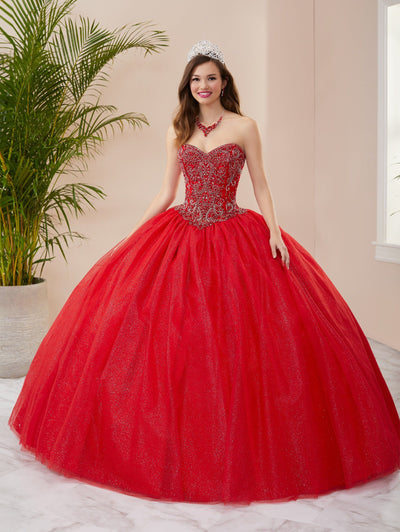 Beaded Strapless Quinceanera Dress by Fiesta Gowns 56403 (Size 18 - 26)