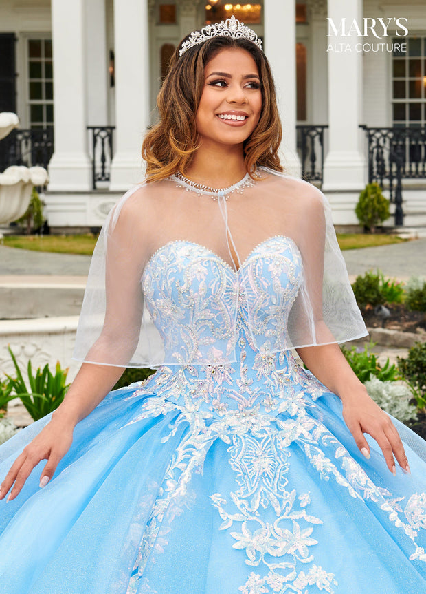 Bell Sleeves Quinceanera Dress by Alta Couture MQ3095
