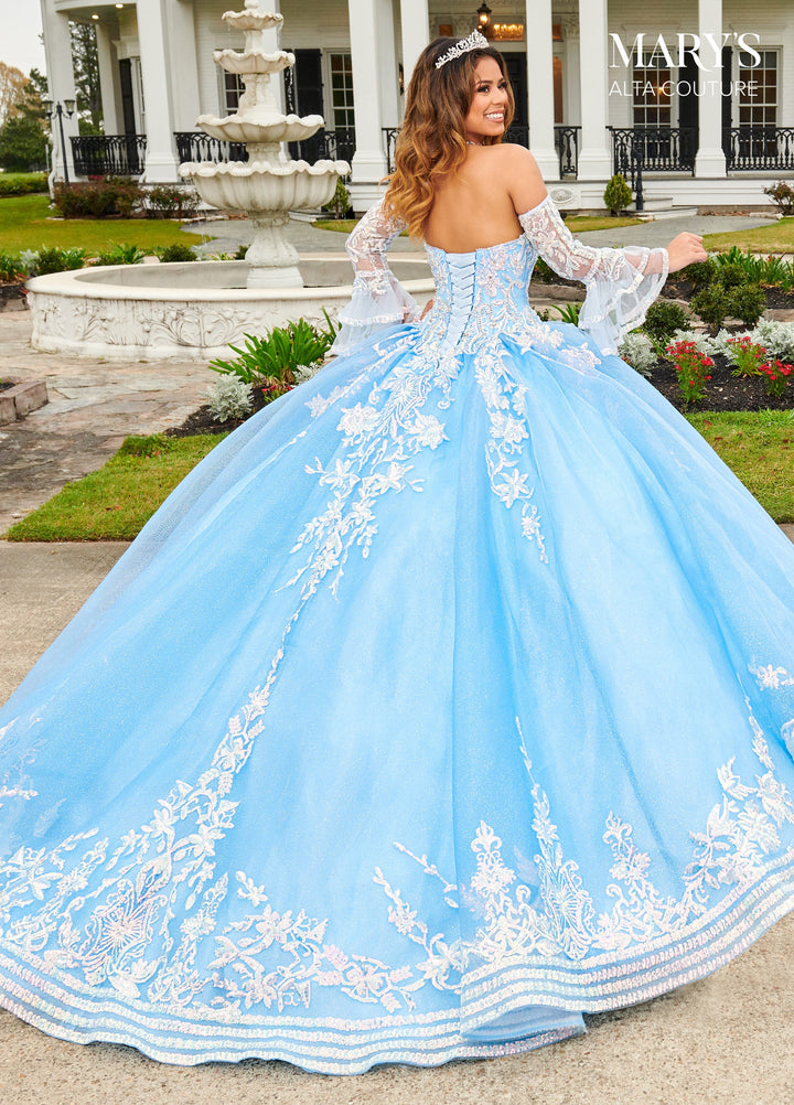 Bell Sleeves Quinceanera Dress by Alta Couture MQ3095