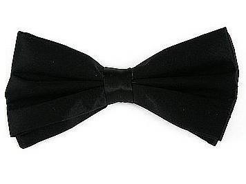 Black Silk Self Tie Bow Ties-Men's Bow Ties-ABC Fashion