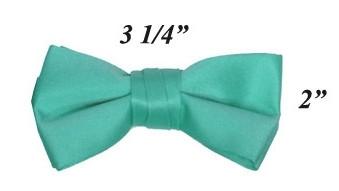 Boys Aqua Pre-Tied Bow Tie-Boys Formal Wear-ABC Fashion