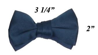 Boys Blue Sapphire Pre-Tied Bow Tie-Boys Formal Wear-ABC Fashion