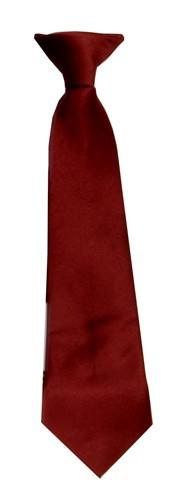 Boys Burgundy Clip On Necktie-Boys Neckties-ABC Fashion