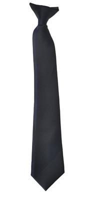 Boys Charcoal Clip On Necktie-Boys Neckties-ABC Fashion