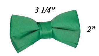 Boys Emerald Green Pre-Tied Bow Tie-Boys Formal Wear-ABC Fashion