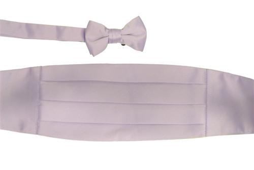 Boys Lavender Cummerbund and Bow Tie Set-Boys Cummerbund-ABC Fashion