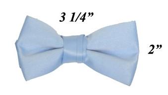 Boys Light Blue Pre-Tied Bow Tie-Boys Formal Wear-ABC Fashion