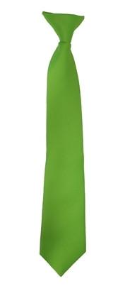 Boys Lime Green Clip On Necktie-Boys Neckties-ABC Fashion