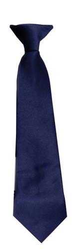 Boys Navy Blue Clip On Necktie-Boys Neckties-ABC Fashion