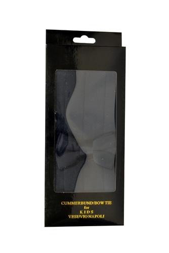 Boys Navy Blue Cummerbund and Bow Tie Set-Boys Cummerbund-ABC Fashion