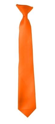 Boys Orange Clip On Necktie-Boys Neckties-ABC Fashion