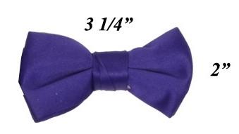 Boys Purple Pre-Tied Bow Tie-Boys Formal Wear-ABC Fashion