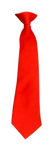 Boys Red Clip On Necktie-Boys Neckties-ABC Fashion
