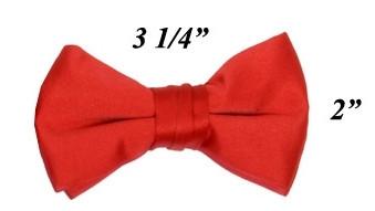 Boys Red Pre-Tied Bow Tie-Boys Formal Wear-ABC Fashion