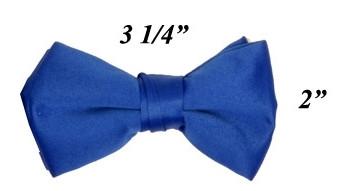 Boys Royal Blue Pre-Tied Bow Tie-Boys Formal Wear-ABC Fashion