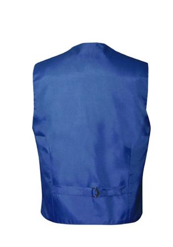 Boys Royal Blue Satin Vest with Neck Tie and Bow Tie-Boys Vests-ABC Fashion