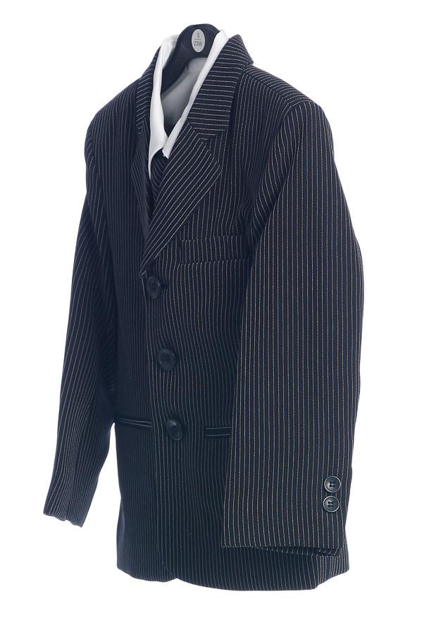 Boys Striped Suits with Pants, Tie, Vest, Dress Shirt-Boys Formal Wear-ABC Fashion