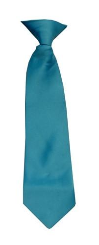 Boys Turquoise Clip On Necktie-Boys Neckties-ABC Fashion