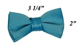 Boys Turquoise Pre-Tied Bow Tie-Boys Formal Wear-ABC Fashion