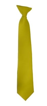 Boys Yellow Clip On Necktie-Boys Neckties-ABC Fashion