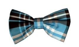 Brown/Black Plaid Bow Ties with Matching Pocket Squares-Men's Bow Ties-ABC Fashion