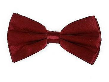 Burgundy Bow Ties with Matching Pocket Squares-Men's Bow Ties-ABC Fashion