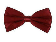 Burgundy Silk Self Tie Bow Ties-Men's Bow Ties-ABC Fashion
