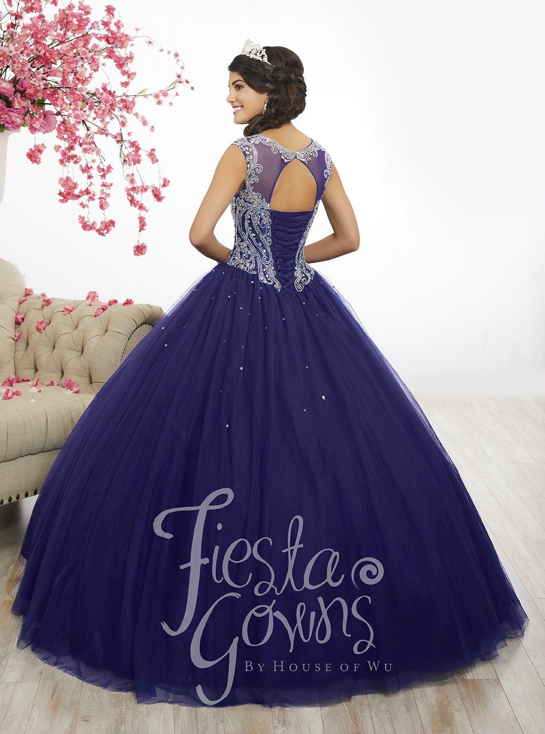 Cap Sleeve A-Line Quinceanera Dress by Fiesta Gowns 56338-Quinceanera Dresses-ABC Fashion