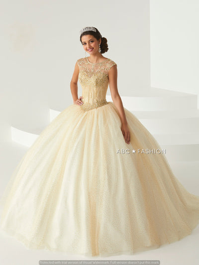 Cap Sleeve Quinceanera Dress by Fiesta Gowns 56441