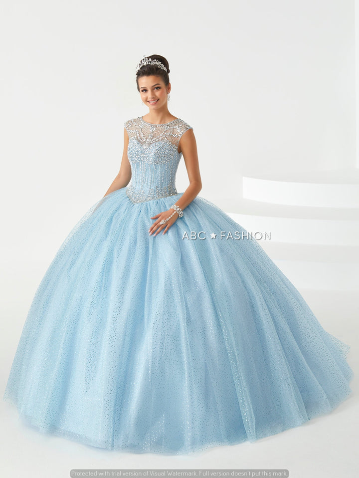 Cap Sleeve Quinceanera Dress by Fiesta Gowns 56441