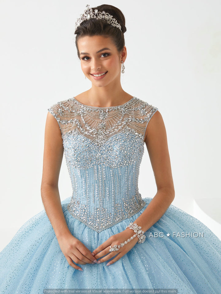 Cap Sleeve Quinceanera Dress by Fiesta Gowns 56441