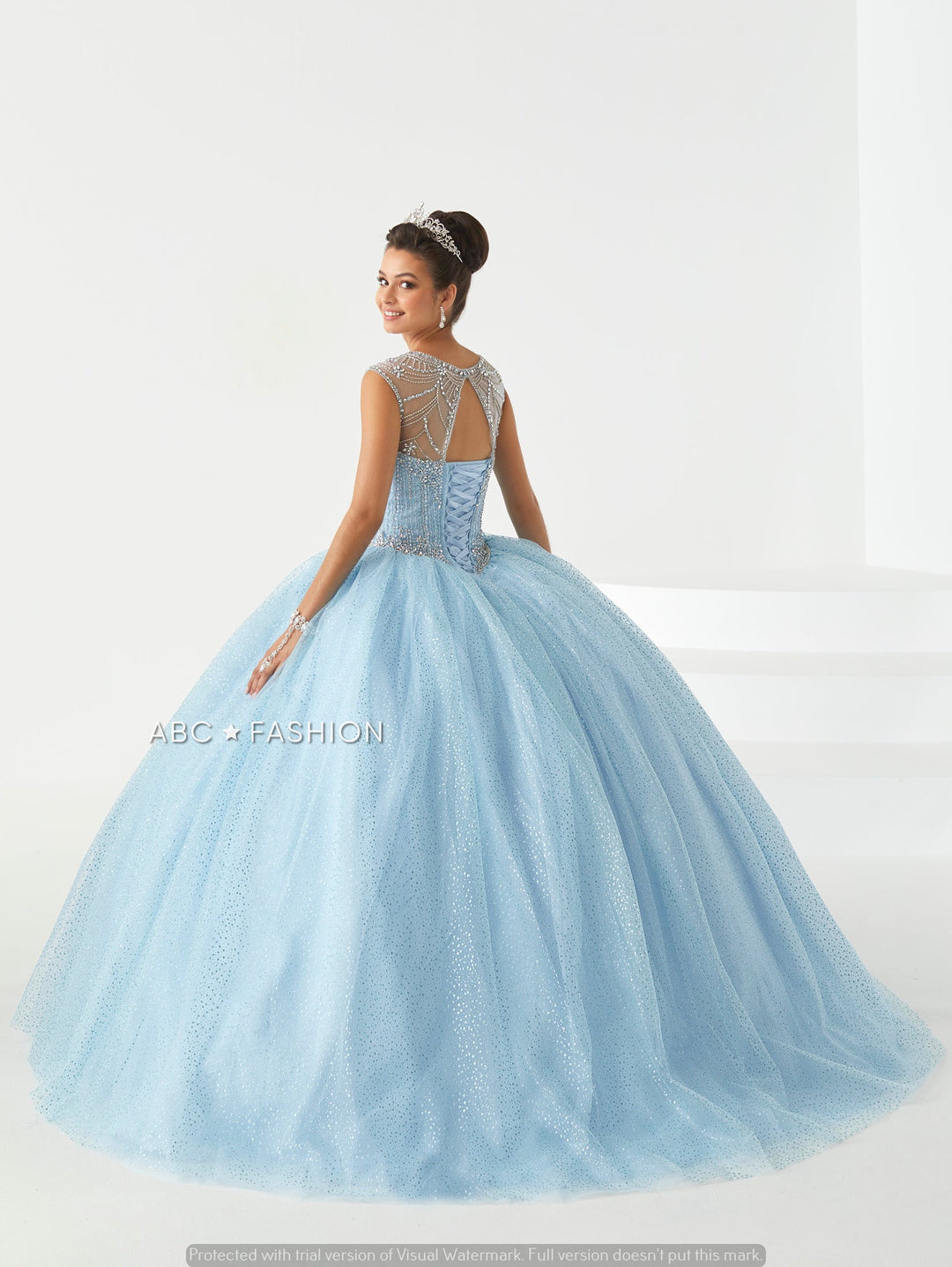 Cap Sleeve Quinceanera Dress by Fiesta Gowns 56441