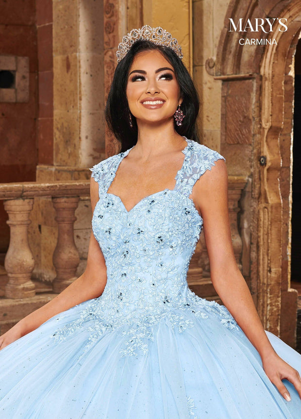 Cap Sleeve Quinceanera Dress by Mary's Bridal MQ1081