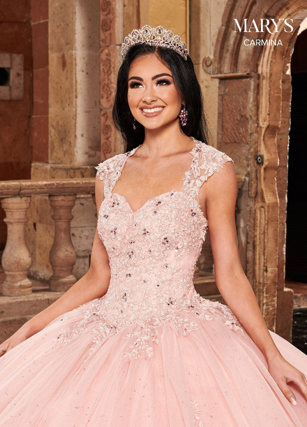 Cap Sleeve Quinceanera Dress by Mary's Bridal MQ1081