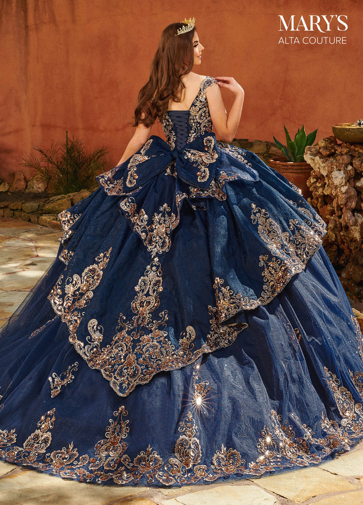 Cap Sleeves Quinceanera Dress by Alta Couture MQ3093