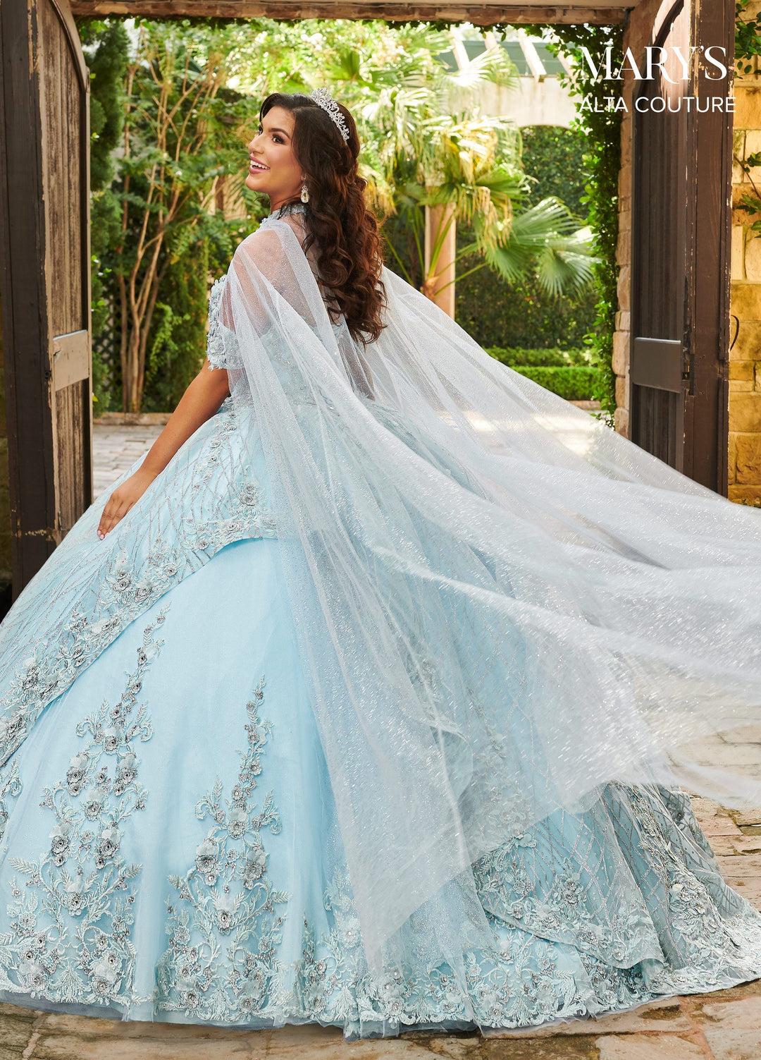 Cape Quinceanera Dress by Alta Couture MQ3061