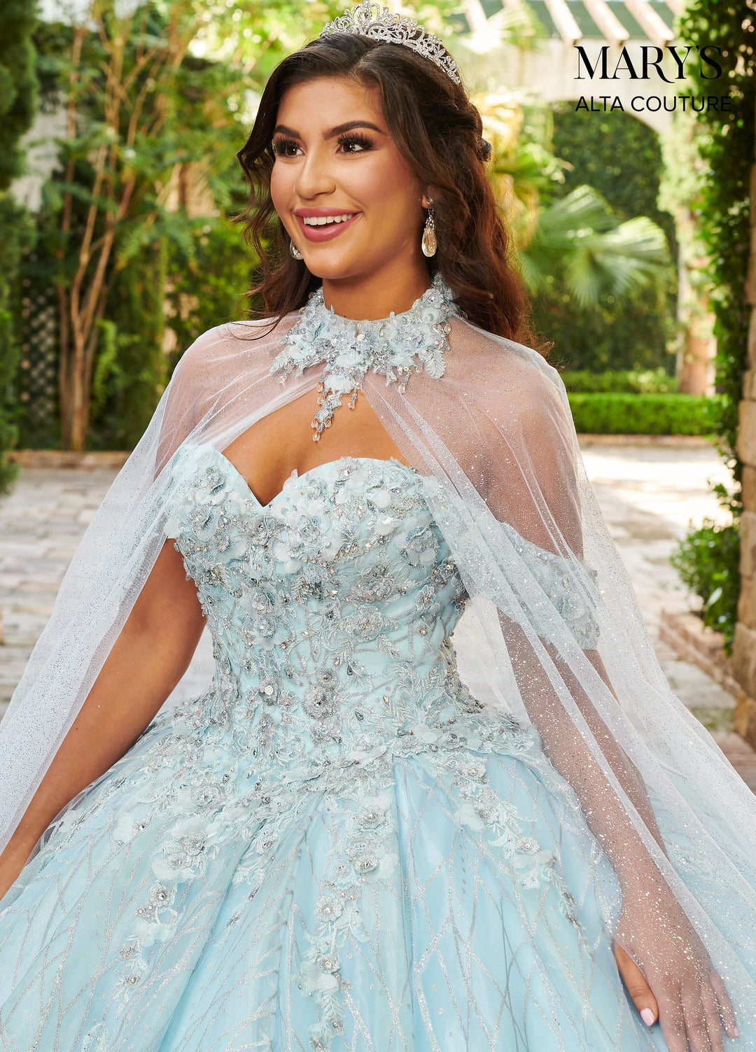 Cape Quinceanera Dress by Alta Couture MQ3061