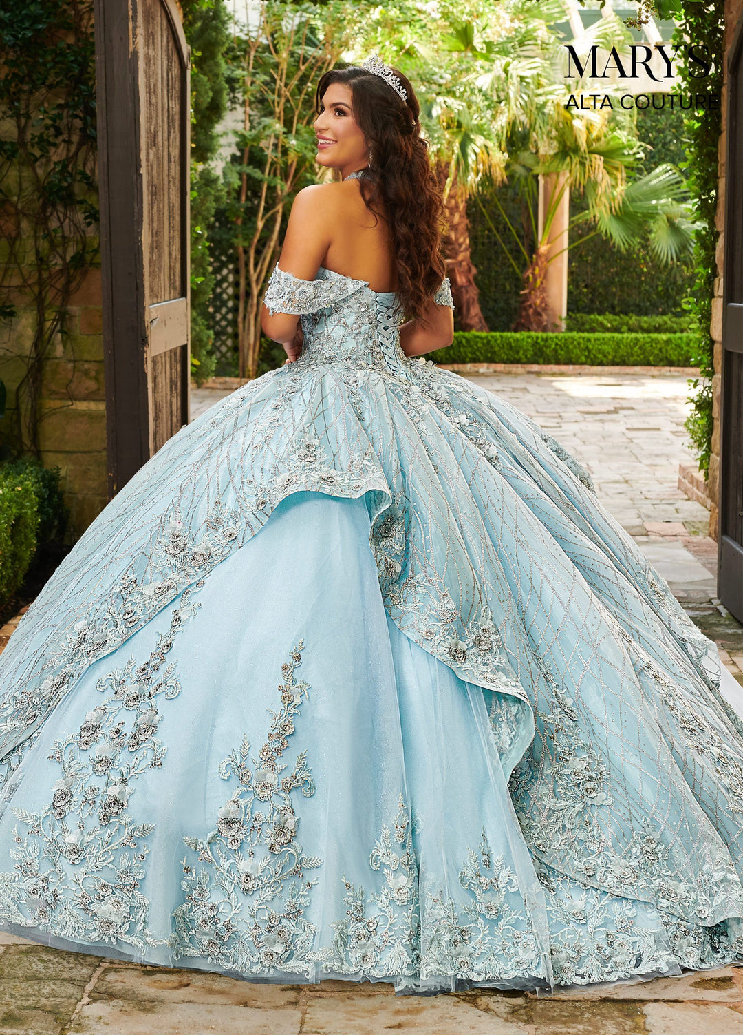 Cape Quinceanera Dress by Alta Couture MQ3061