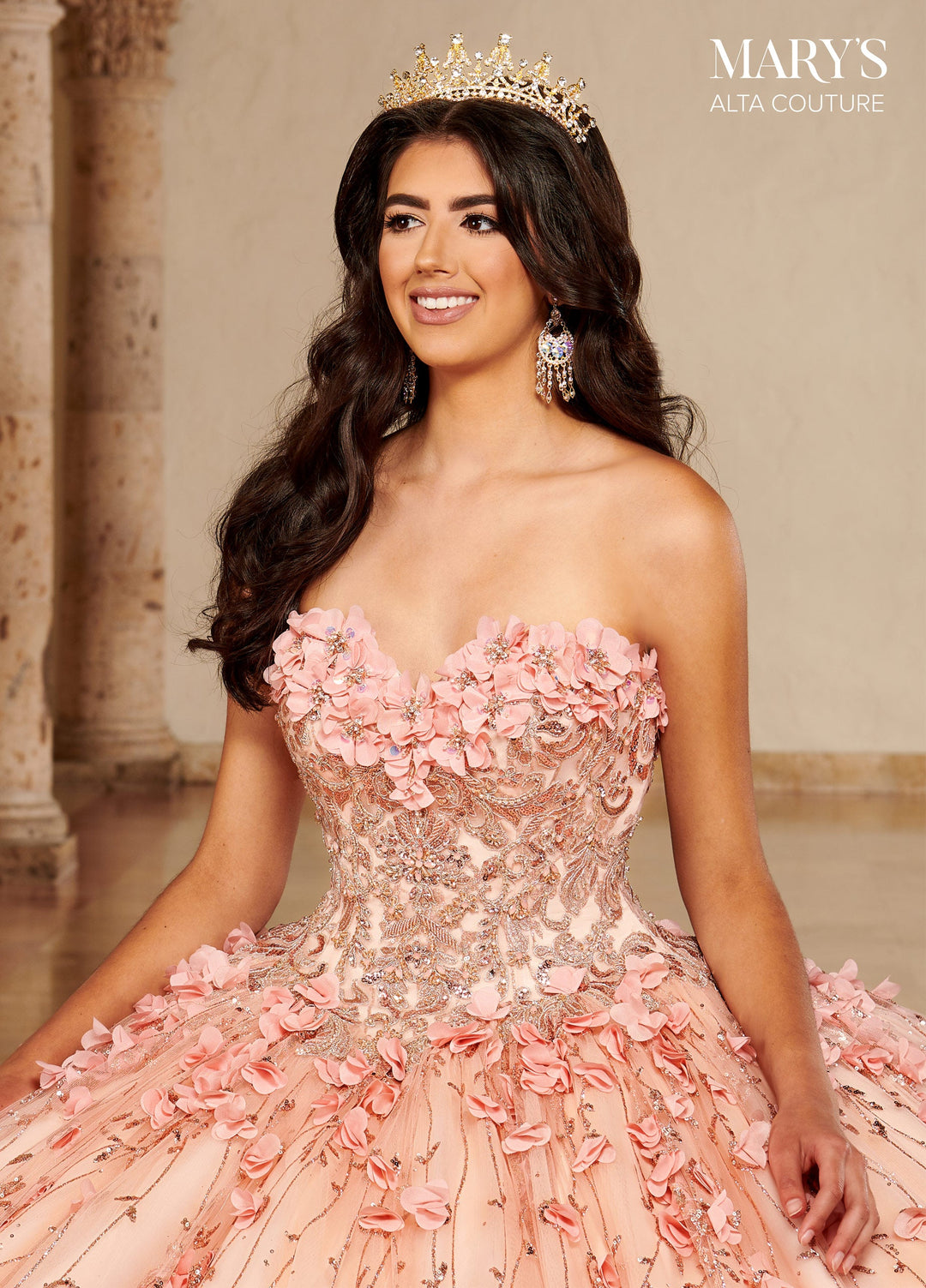 Cape Quinceanera Dress by Alta Couture MQ3075