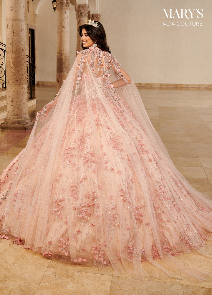 Cape Quinceanera Dress by Alta Couture MQ3075