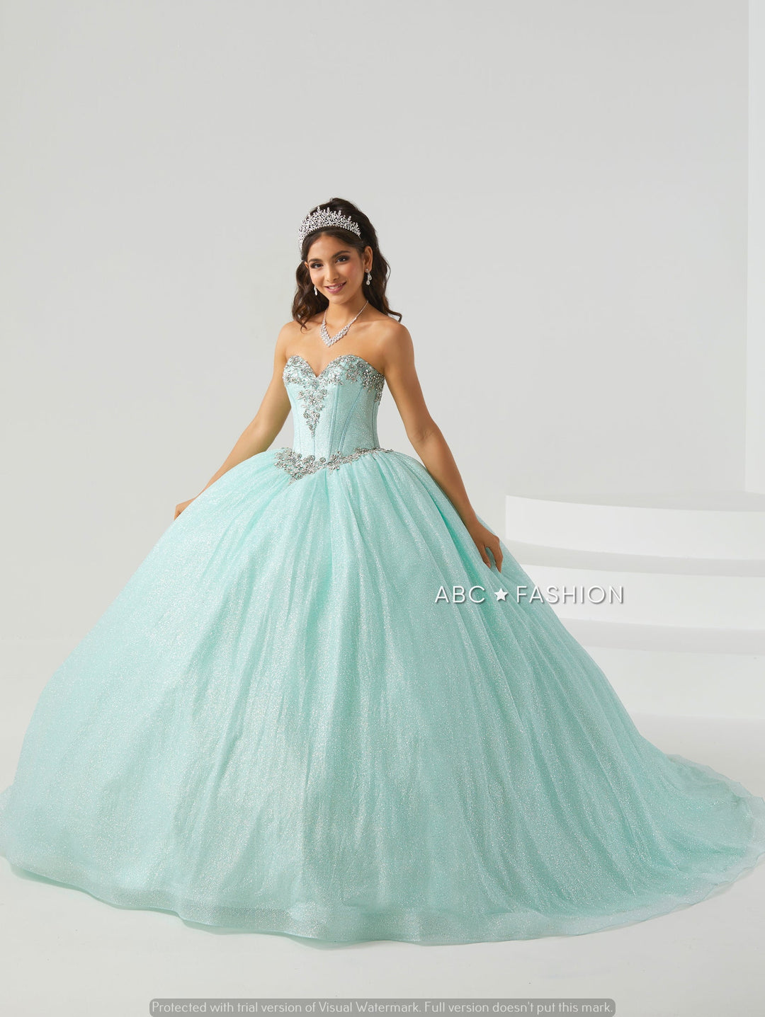 Cape Quinceanera Dress by House of Wu 26001