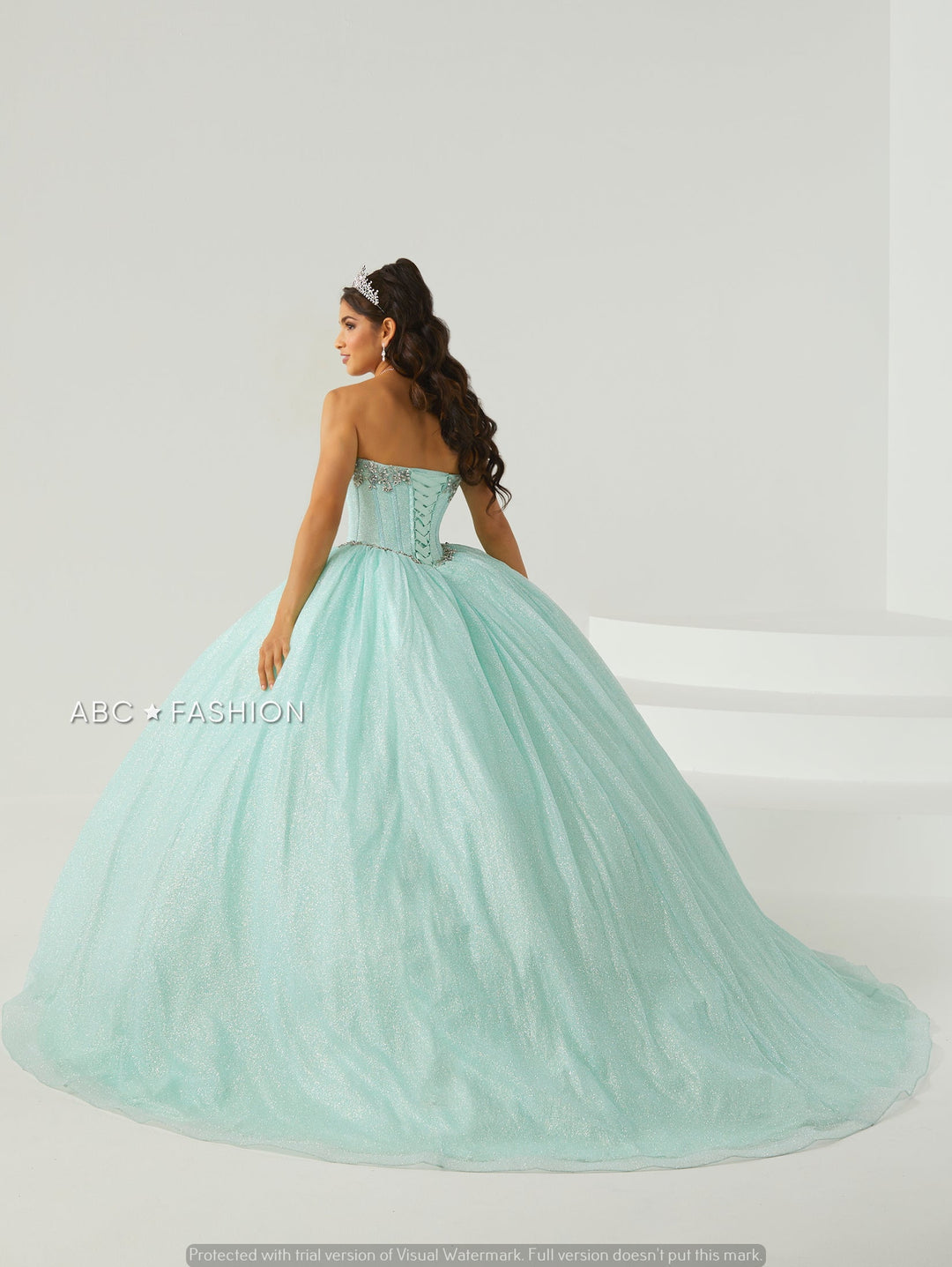 Cape Quinceanera Dress by House of Wu 26001
