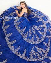 Cape Quinceanera Dress by House of Wu 26033C