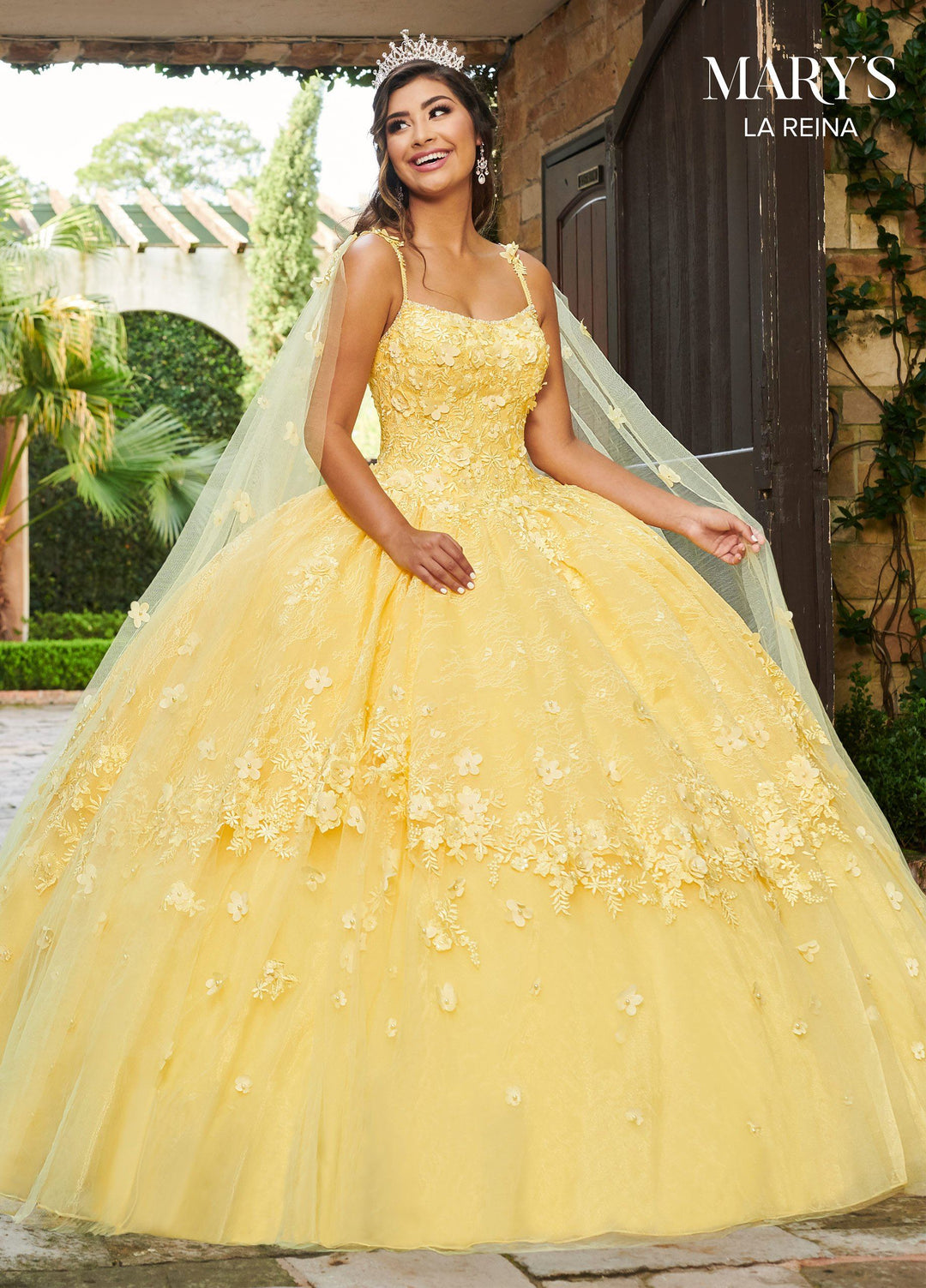 Cape Quinceanera Dress by Mary's Bridal MQ2115