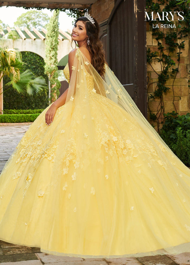 Cape Quinceanera Dress by Mary's Bridal MQ2115