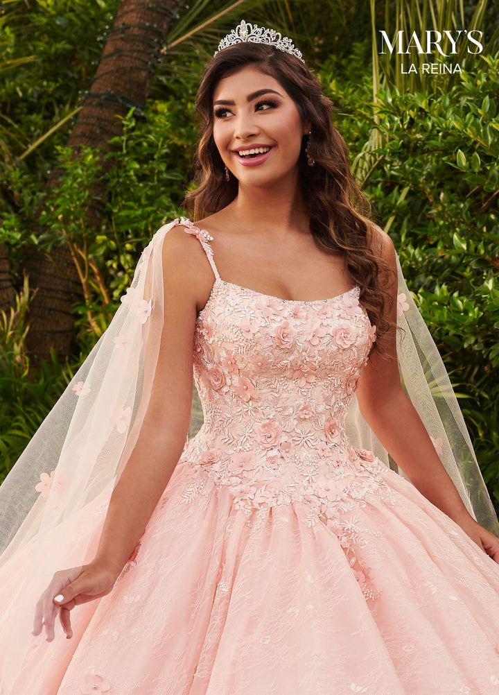 Cape Quinceanera Dress by Mary's Bridal MQ2115