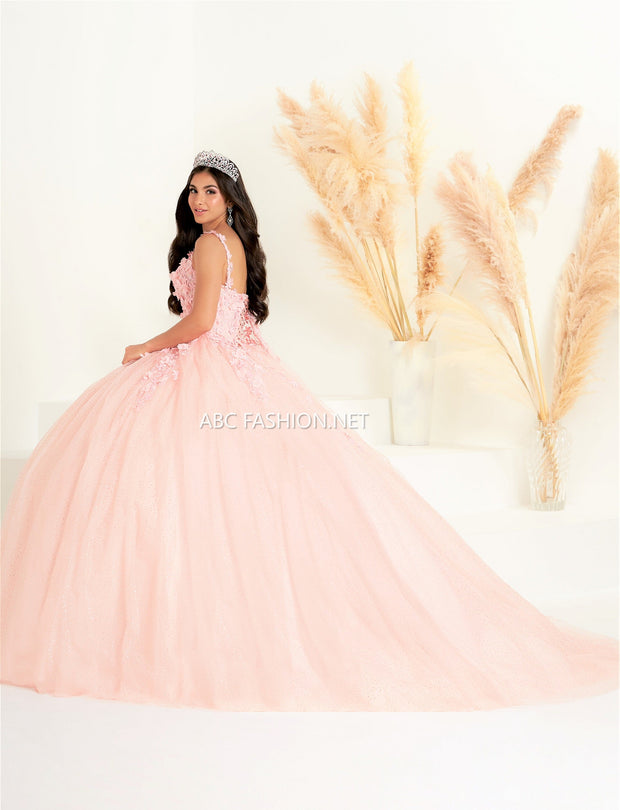 Cape Sleeve Quinceanera Dress by Fiesta Gowns 56454
