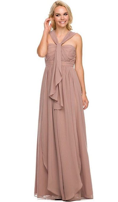 Chiffon Long Convertible Sweetheart Dress by Nox Anabel 7124-Long Formal Dresses-ABC Fashion