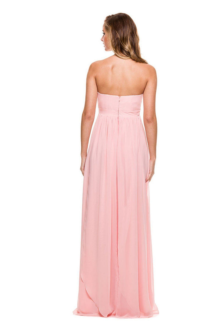 Chiffon Long Convertible Sweetheart Dress by Nox Anabel 7124